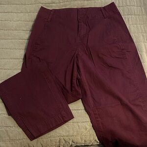 A New Day Women's Burgundy Chinos